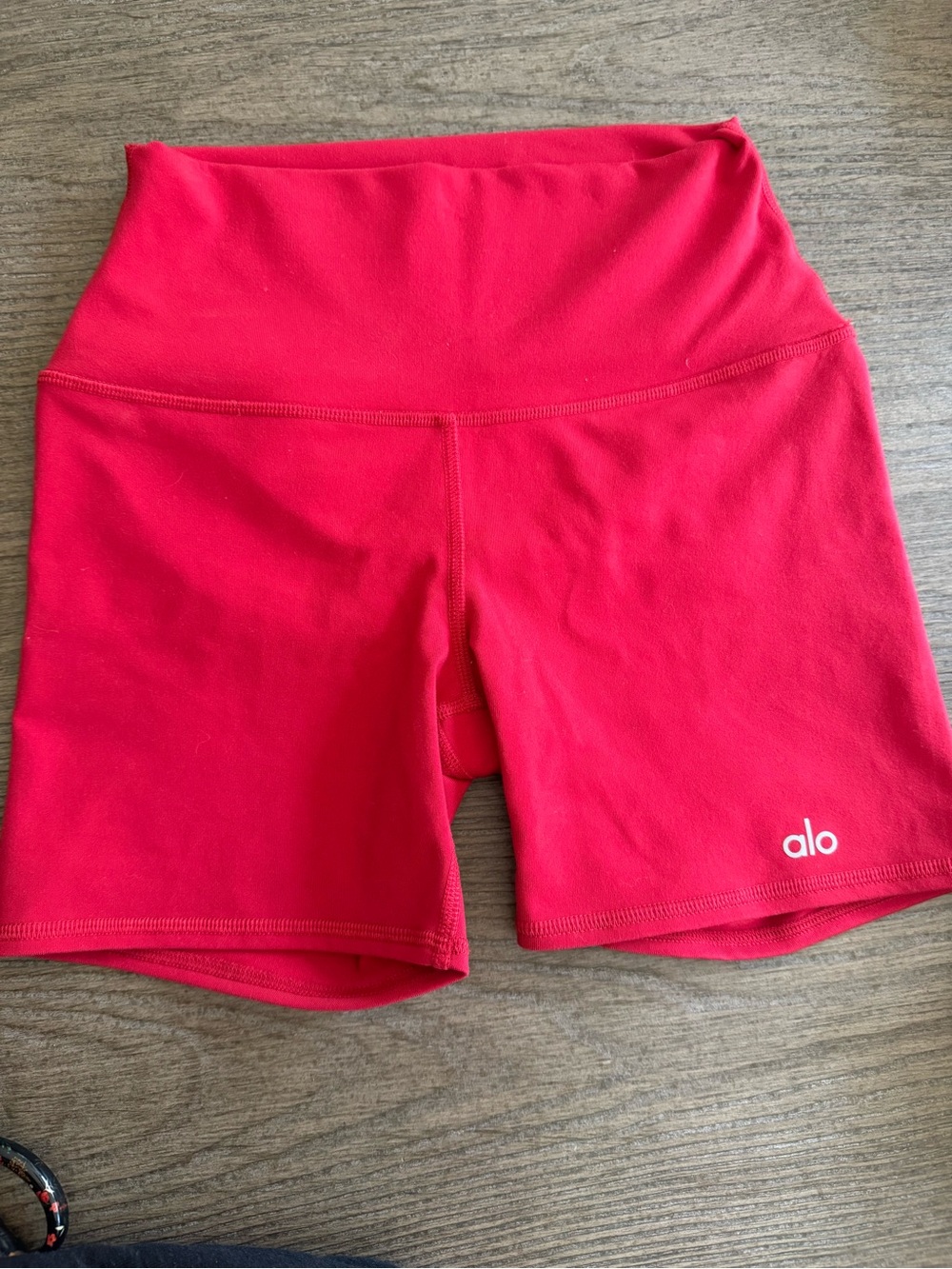ALO Yoga Red Bike Shorts